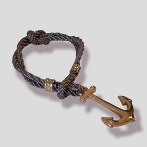 3/$25 Anchor grey bracelet